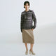 Distressed Diamond Knit Wool Pullover