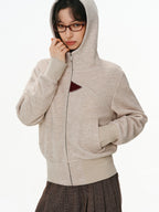 Color-Block Hooded Zip Jacket