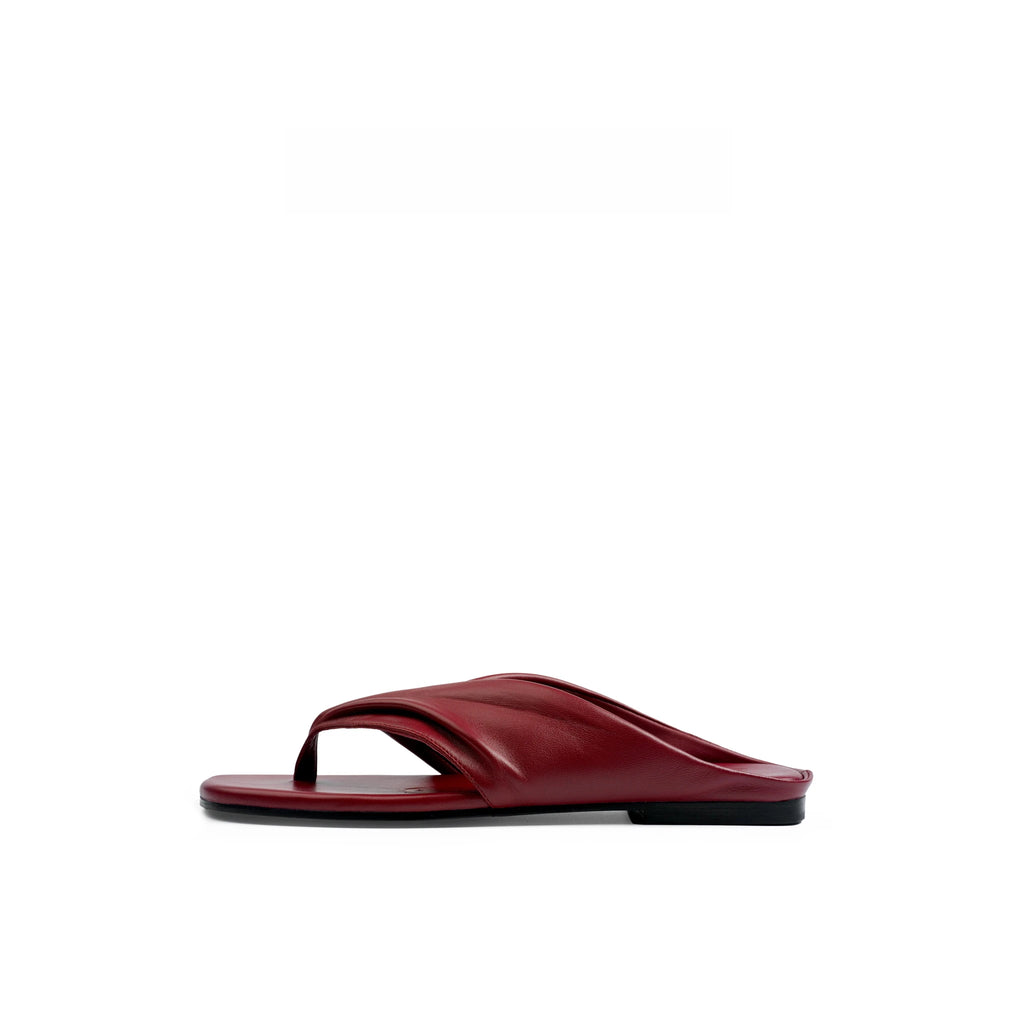 Lambskin Padded Thong Sandals