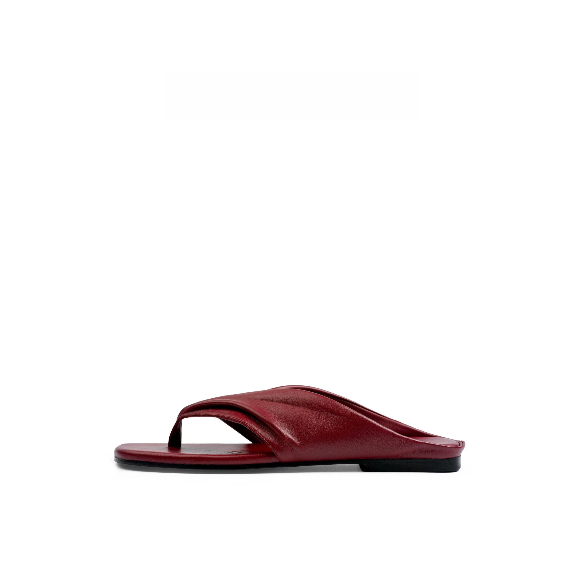 Lambskin Padded Thong Sandals