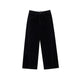 Flocked Velvet Wide-Leg Trousers
