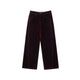 Flocked Velvet Wide-Leg Trousers