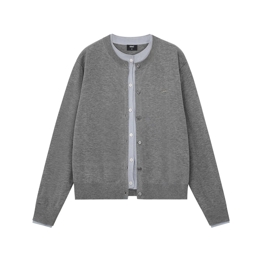 Wool Blend Embroidered Cardigan