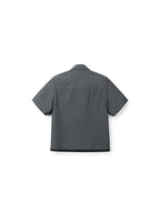 Wool Blend Utility Short Sleeve Shirt