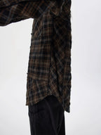 Yarn-Dyed Plaid Oversized Shirt