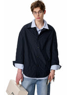 Textured Oversized Layered Shirt