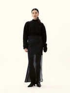 Double-Layered Hazy Maxi Skirt