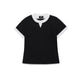 Embroidered V-Neck Layered T-Shirt