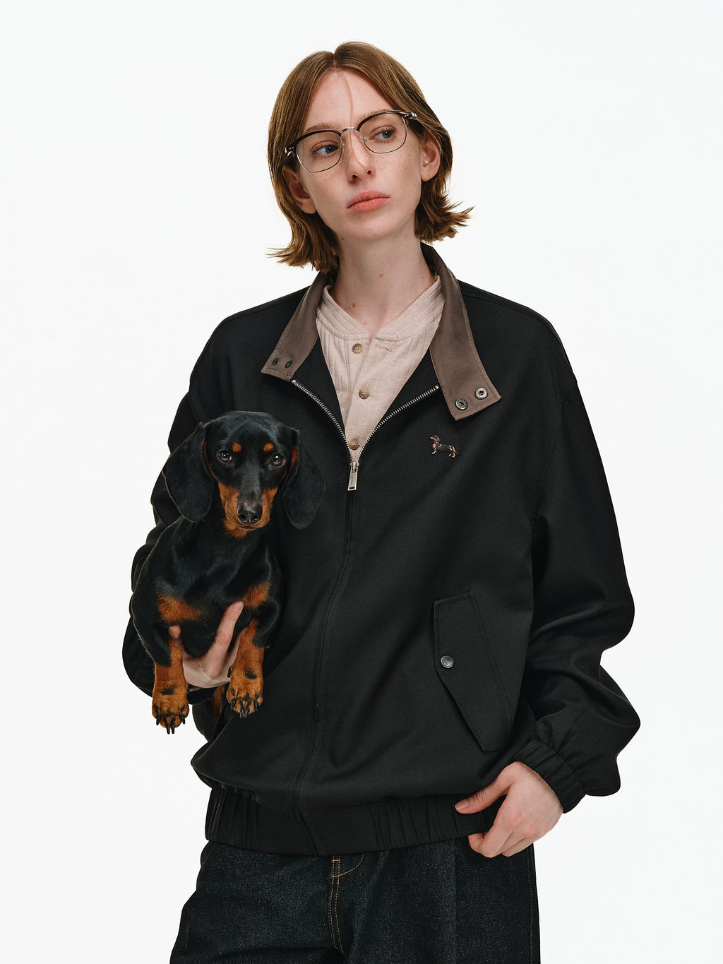 Dachshund Patch Harrington Jacket