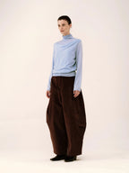 Corduroy Curved Balloon Trousers