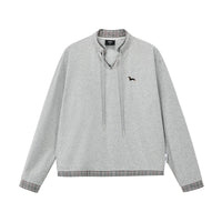Dachshund Embroidered Layered Sweatshirt