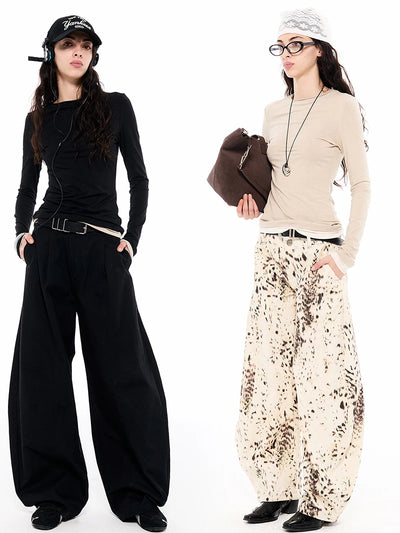 Layered Modal Cotton Long-Sleeve Top