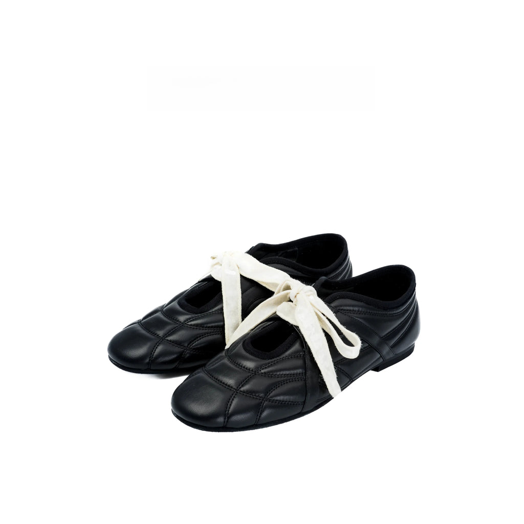 Quilted Leather Ballet Sneakers