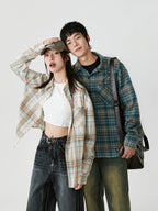 Oversized Plaid Flannel Shirt