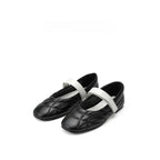 Quilted Sheepskin Ballet Flats
