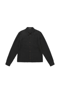 Linen Patch Pocket Button-Down Shirt
