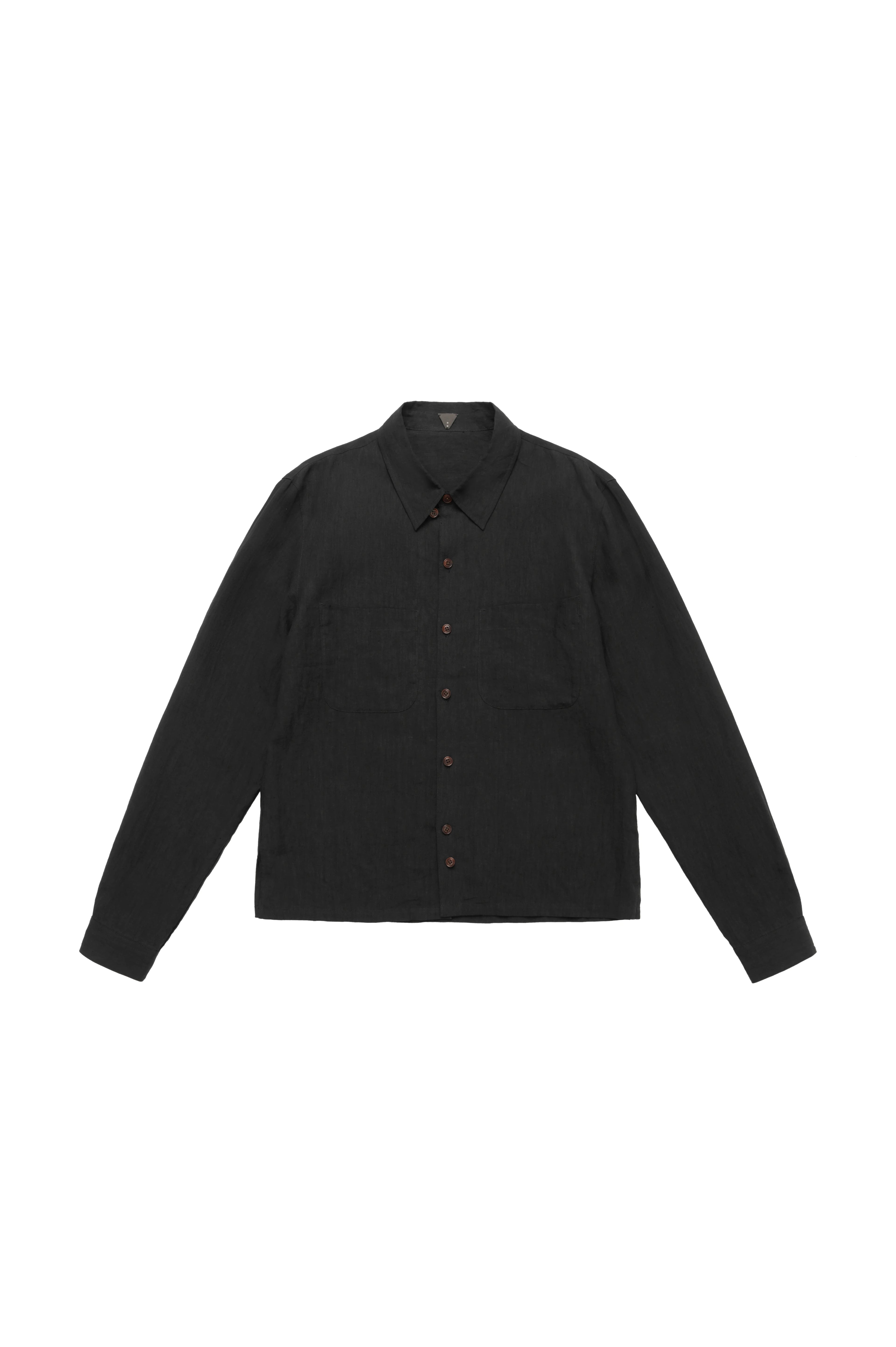 Linen Patch Pocket Button-Down Shirt