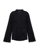 Black Night Textured Knit Turtleneck