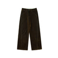 Flocked Velvet Wide-Leg Trousers