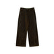 Flocked Velvet Wide-Leg Trousers