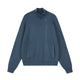 Asymmetric Zip Ribbed Knit Cardigan
