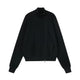 Asymmetric Zip Ribbed Knit Cardigan