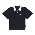 Contrast Collar Slim Polo Shirt