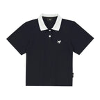 Contrast Collar Slim Polo Shirt