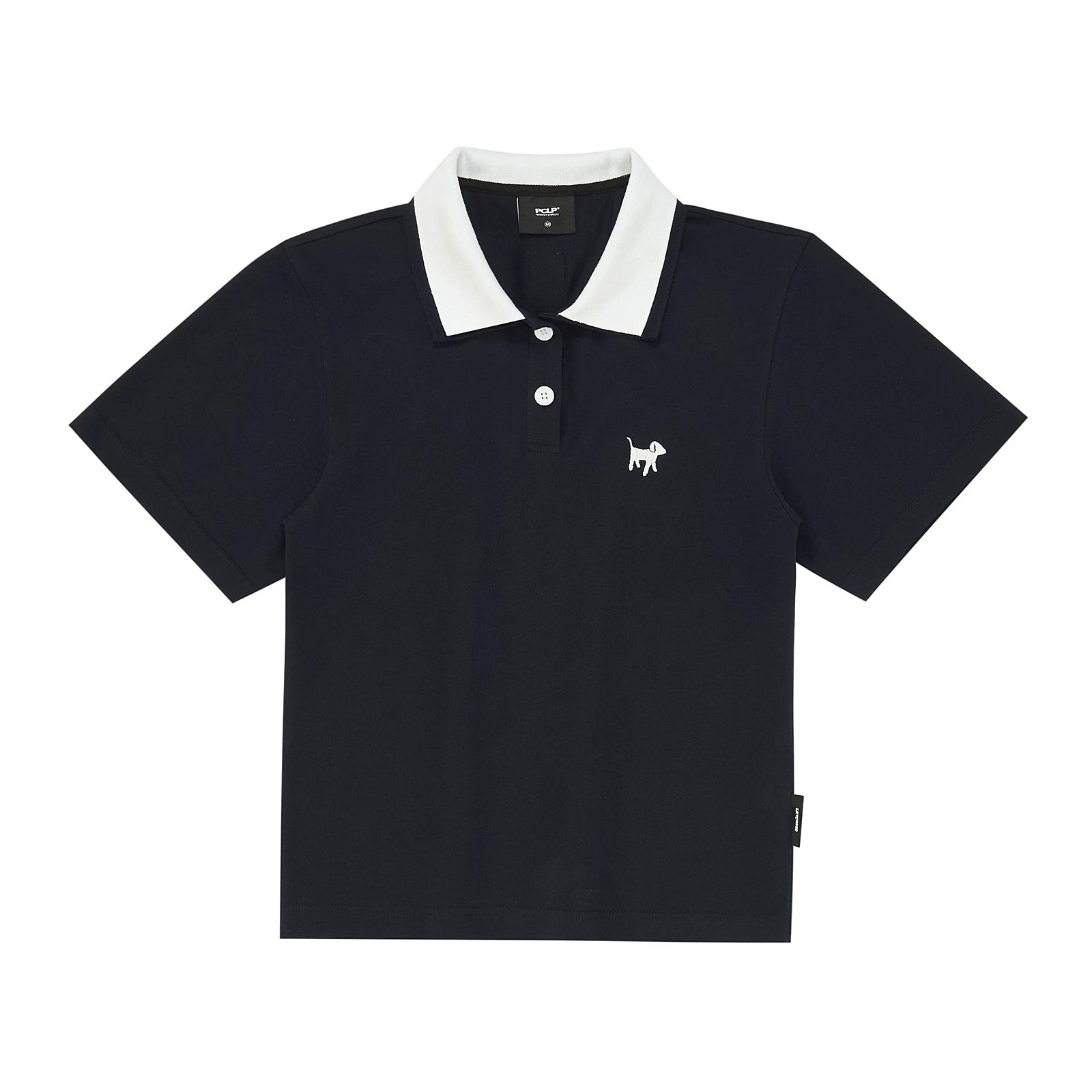 Contrast Collar Slim Polo Shirt