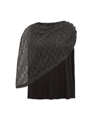 Asymmetrical Mesh Layered Sleeveless Top