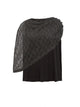 Asymmetrical Mesh Layered Sleeveless Top