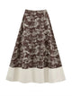 Toile De Jouy A-Line Midi Skirt