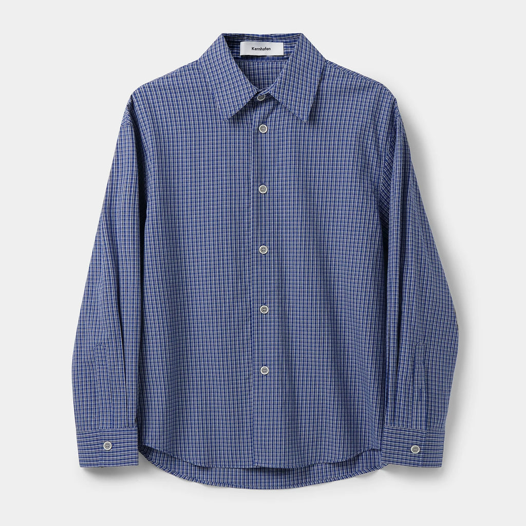 Oversized Plaid Button-Down Shirt