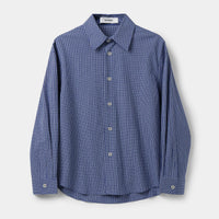 Oversized Plaid Button-Down Shirt