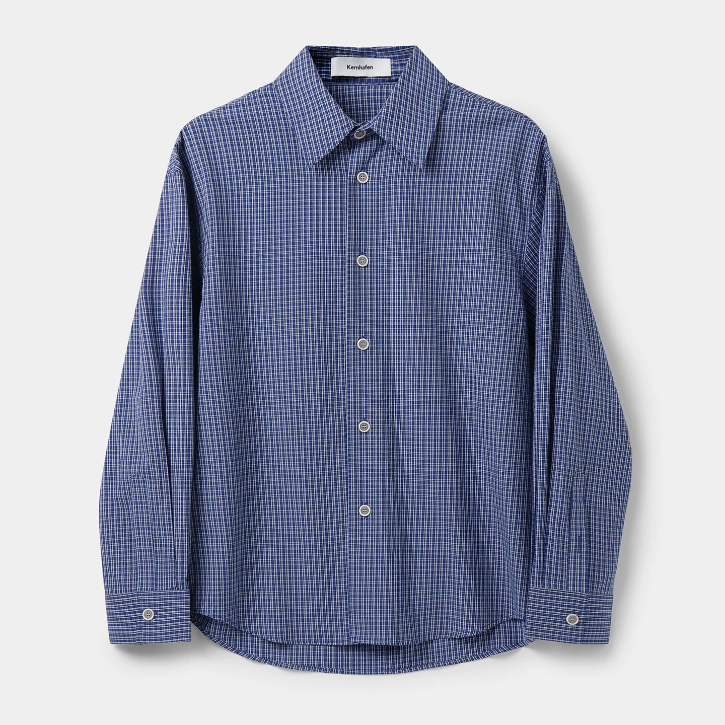 Oversized Plaid Button-Down Shirt