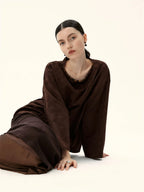 Tiger's Eye Embellished Wide Sleeve Top