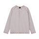 Embroidered Henley Long-Sleeve Tee