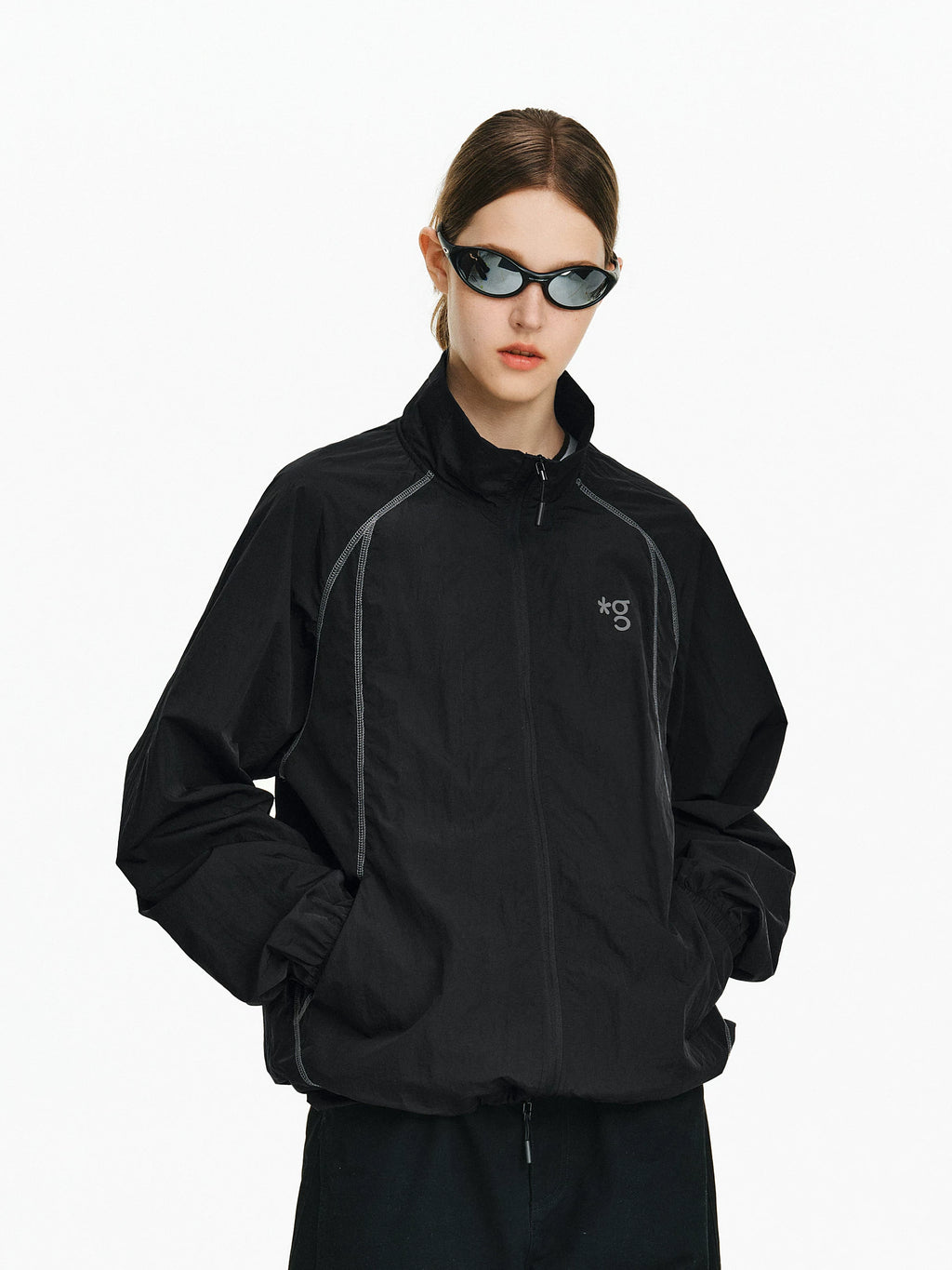 Technical Layered Hooded Windbreaker
