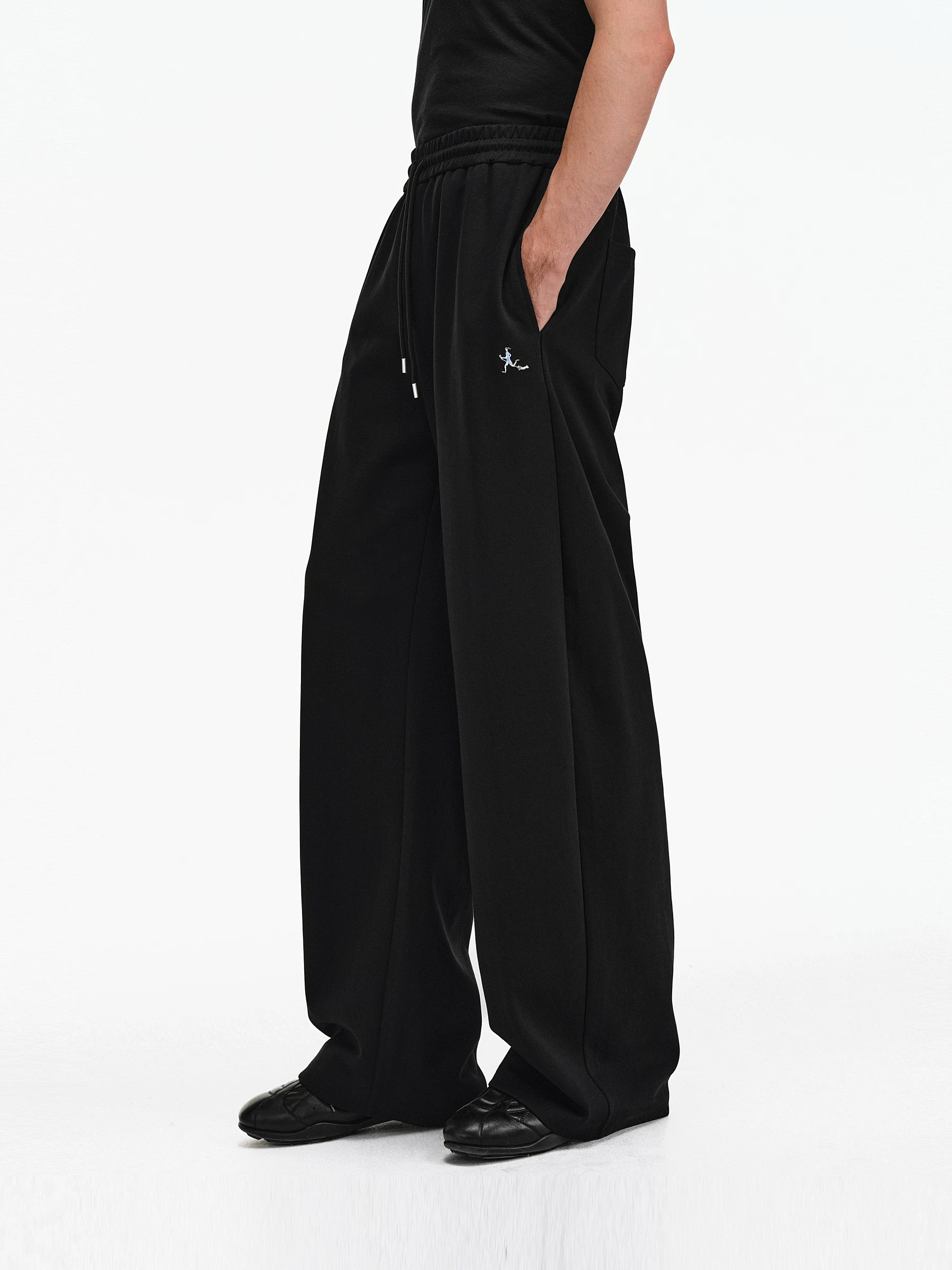 Cotton Jersey Wide-Leg Sweatpants
