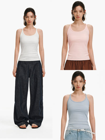 Essential Racerback Ribbed Camisole