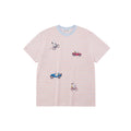 Snoopy Graphic Striped Cotton T-Shirt