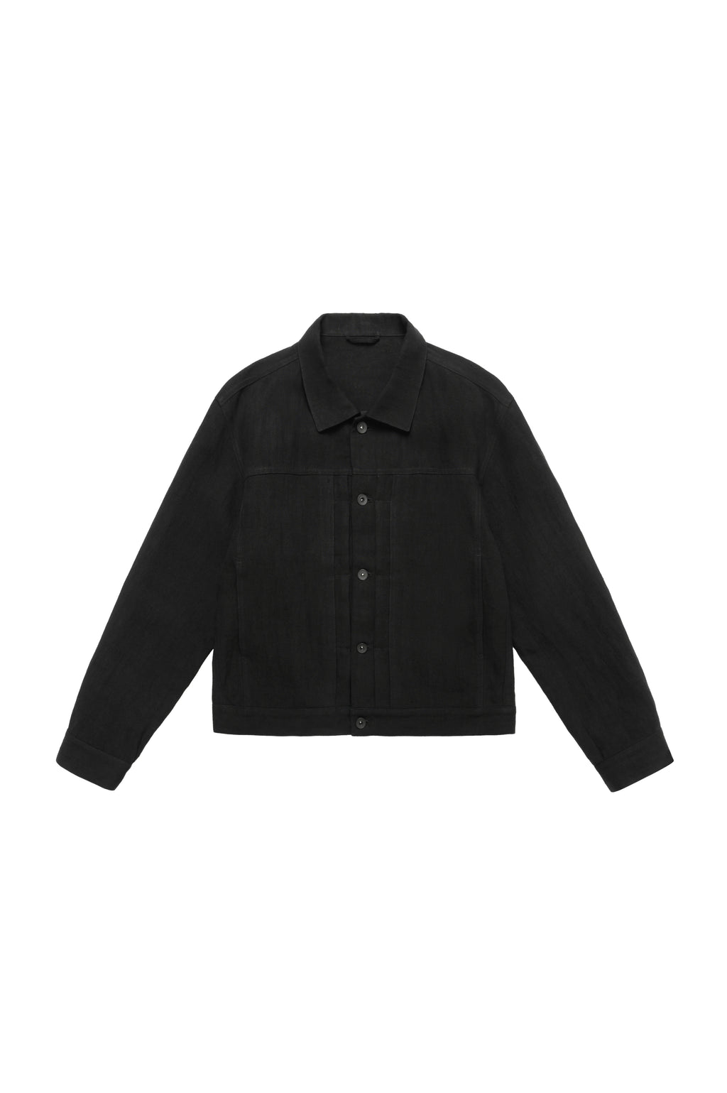 Linen Cropped Work Jacket