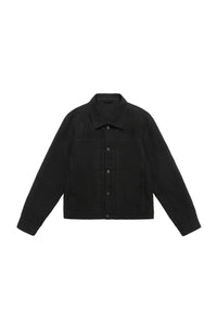 Linen Cropped Work Jacket