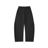 Architectural Wide-Leg Draped Trousers