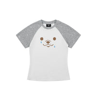 Crying Dog Graphic Raglan T-Shirt