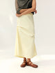 Asymmetrical Draped Midi Skirt