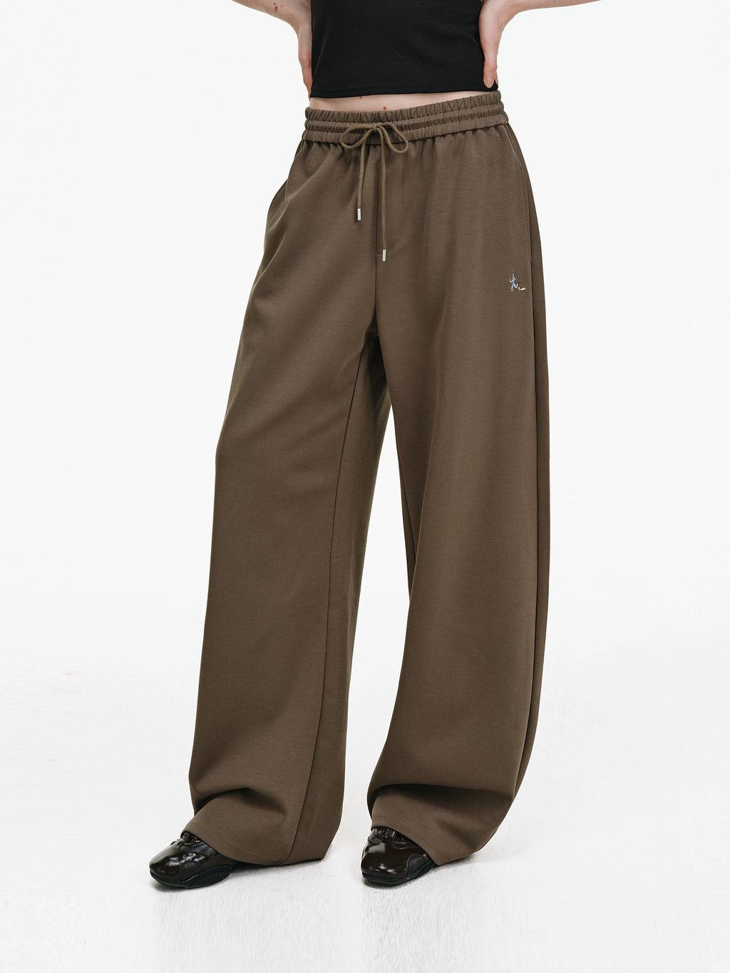 Cotton Jersey Wide-Leg Sweatpants