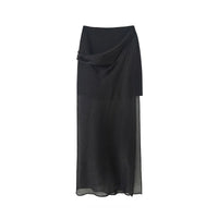 Double-Layered Hazy Maxi Skirt