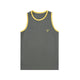 Contrast Trim Embroidered Tank Top