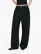 High-Waisted Tailored Wide-Leg Trousers